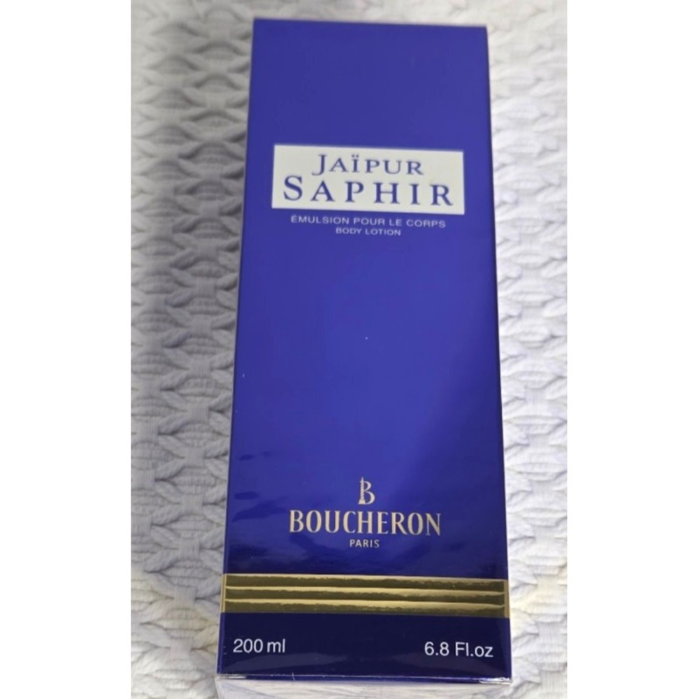 Jaipur Saphir by Boucheron Emulsion Pour Le Corps Body Lotion 6.8 oz sealed Box